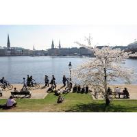 1410_2740 Panorama Hamburgs - Blick auf die Türme der Hansestadt. | 